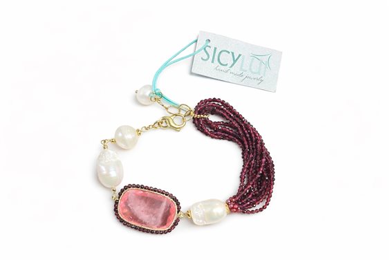 Armband Sicylui Dame in Halbedelsteine 1481BR27 - 1481BR27